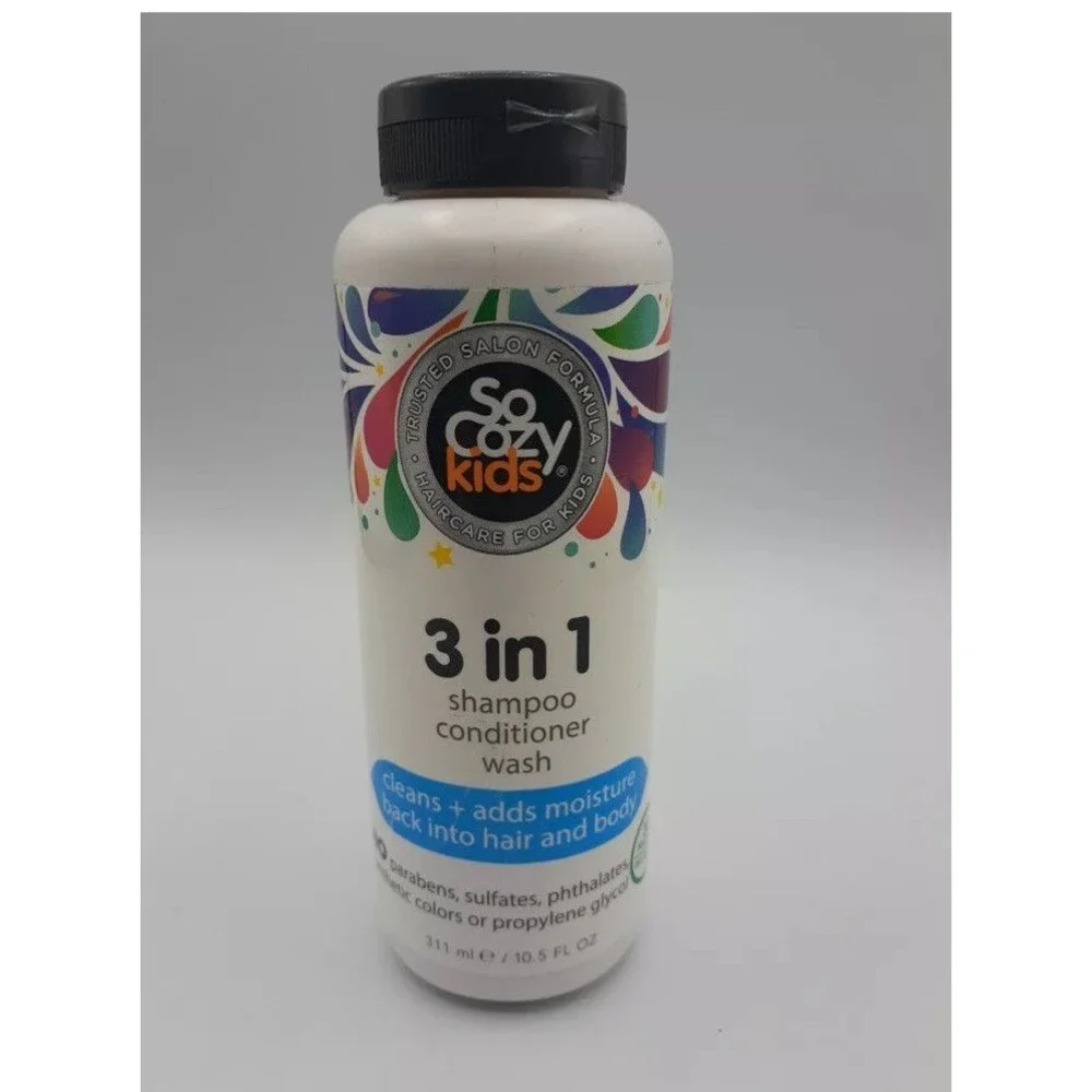 So Cozy Kids 3 in 1 Shampoo Conditioner Wash, Cleans + Adds Moisture NEW SEALED